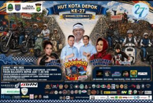 Gelar Riding Bersama,  Komunitas Motor Ikut Meriahkan HUT ke 27 Kota Depok