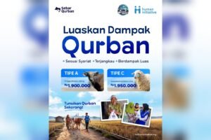 Human Initiative dan Pewarta Depok Tebar Kebahagiaan Kurban ke Wilayah Pelosok